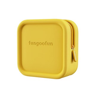 fungoofun 각설탕 립스틱 파우치 여행용 화장품 방수 파우치 메이크업 수납 고급 가방 EVA 주황색 노란색 분홍색 F516