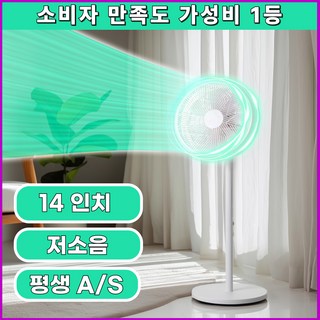 4세대 프리미엄 써큘레이터 선풍기 - 강력 바람, 초경량 휴대용, 저소음 업소용