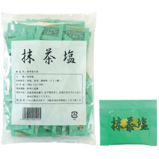 일본 말차 소금 1g x 100개 일식 돈까스 꼬치 맛소금, 1세트, 100g