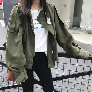 토파즈 FS0175 여자 봄 가을 고퀄 면혼방 데님 지퍼 하프 야상 바람막이 자켓 재킷 캐주얼 아우터 데일리룩