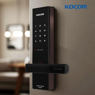 코콤 무타공 주키형 스마트 이중잠금 현관문 도어락 KDL-NH350 번호 카드 단독, KDL-NH350 (번호)