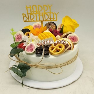 2021 새 딸기 망고 말린 블루 베리 레몬 슬라이스 크림 장식 과일-124992, 10 인치, 옵션34