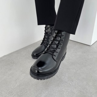 오오룩 남자 키높이 지퍼 미들 워커