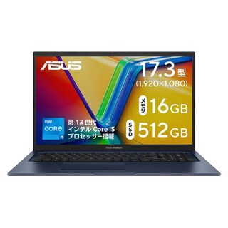 ASUS Vivobook 17 X1704VA Intel Core i5 1334U 16GB SSD 512GB WPS Office Windows 11 2.1kg Wi-Fi 6E