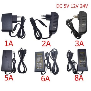 스위칭 전원 공급 장치 CCTV LED 램프용 어댑터 DC 5V 12V AC 110V 220V 1A 2A 3A 5A 6A 8A 10A, [04] 5A, [02] US, [03] DC 24V, 1개