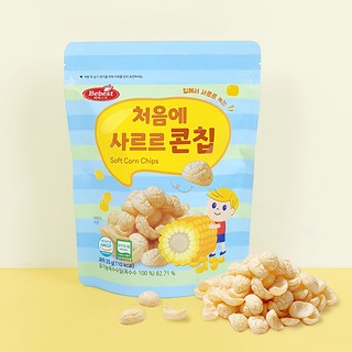 베베스트 유아용 처음에 사르르 옥수수 콘칩 과자, 옥수수맛, 25g, 1개