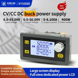 XY5005E XY5008E DC 벅 강압 회로 스텝 다운 컨버터 변환기전원 모듈 CNC 가변 규제 실험실 CC CV 6-55V 5A 250W 8A 400W 50V, [02] 50V 8A 400W, 1개