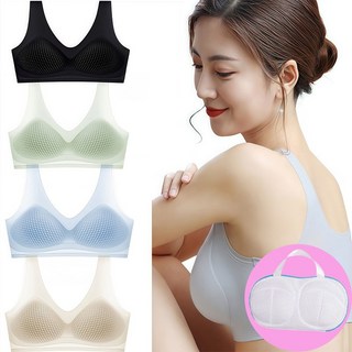 ROOICE 여성속옷 4종브라 아이스쿨링 고정컵 초경량 브래지어 RTYHT-6