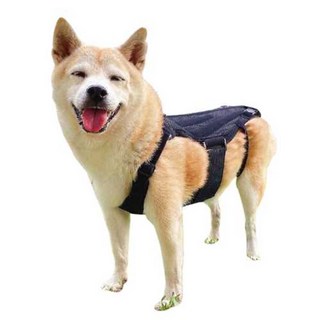 강아지 척추 보조기 허리 보호대 반려견 애견 장애, 1개, 허리 지지대+재활 리프팅 스트랩 M