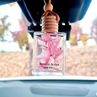아마레센트 꽃걸이형 차량용방향제 자동차디퓨저 100ml, 라벤더(파란수국), 1개