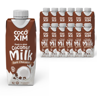 코코씸 코코넛밀크 다크초콜렛맛, 12개, 330ml