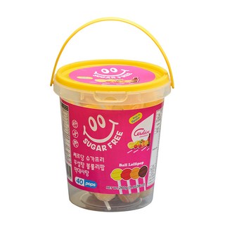 쎄르당 슈가프리 볼 롤리팝 무설탕 막대사탕 (40pops), 260g, 1개