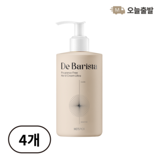 엠디스픽 드 바리스타 무향 핸드크림 울트라, 300g, 4개
