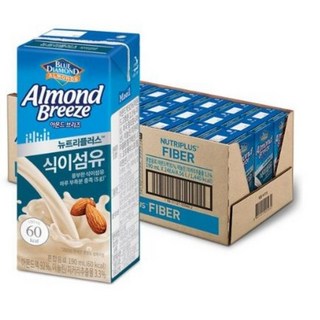 아몬드브리즈 뉴트리플러스 식이섬유 190ml, 18개