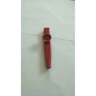 금속 Kazoos 악기 플루트 다이어프램 입 Kazoos 음악 악기 기타 플루트용 좋은 컴패니언 핫, Red, 1개