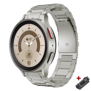 삼성호환 갤럭시 워치 5 프로 45mm 40mm 44mm 밴드에 틈이 없습니다 티타늄 스트랩 Watch4 클래식 46mm 42, [04] titanium color, [07] Watch 5 44mm, [04] StarlightTool