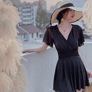 여성 원피스 수영복 체형커버 비치 워터파크 휴양지 치마 바지 여름 휴가 배커버, S