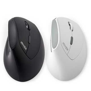 아이리버 남성용 손목보호 큰손 무선 버티컬 마우스 EQwear-Gentleman Vertical Grip EV19, 블랙