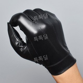 염소 가죽 맞춤 기모 얇은 장갑 남성 홑겹