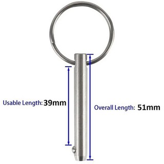 용수철 볼 핀 빠른 로딩 언로딩 요트 피팅 캐러밴 안전, [01] 2 pcs