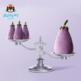 젤리캣 Jellycat 영국 VV6A 가지채소 봉제완구 진정완구, 보라색, 40cm, 1개
