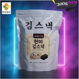 [동현기업] 현미 김스낵 300g 대용량 바삭하고 고소한 저칼로리 간식, 1개