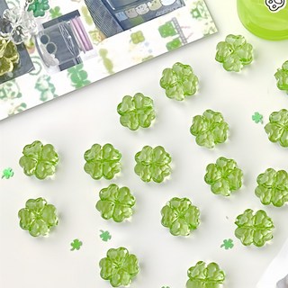 13mm 네잎 클로버 비즈 쥬얼리 장식 아크릴 악세사리 DIY 제품
