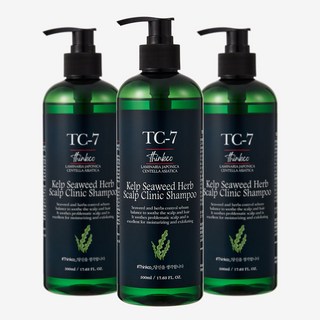 띵코 TC-7 다시마 씨위드 허브 두피 클리닉 샴푸 500ml 3개 1세트