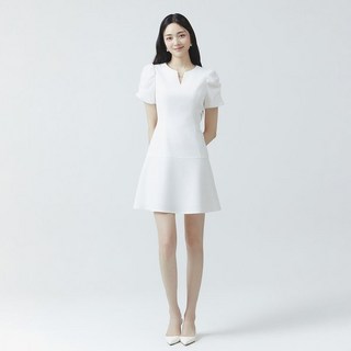 잇미샤 24 SS 셔링소매 배색 원피스 ITO5ZOP700 435202