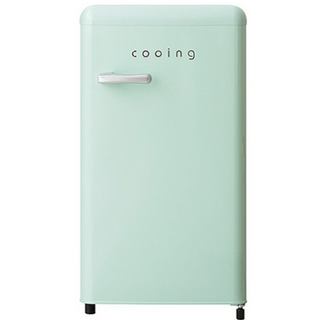 쿠잉전자 레트로 미니 85L 1도어 냉장고, 파스텔민트, REF-90CNM