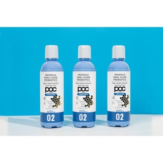 POC Pro 오랄클리어 프로폴리스 프로바이오틱스 찌꺼기 천연성분 가글, 600ml, 3개