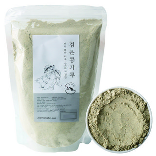 죠애나 쪄서 볶은 서리태 검은콩 가루 분말 100% 국산, 2개, 500g