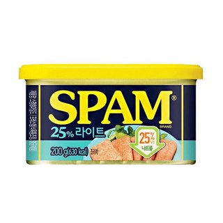 CJ제일제당 스팸 25%라이트(마일드) 200g, 1개