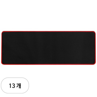 칼론 장 마우스패드 OKP-L9000, 블랙 + 레드, 13개
