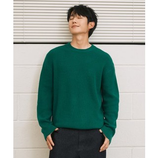 마인드브릿지 레귤러핏 하찌조직 라운드니트 - 4color MXKT7125