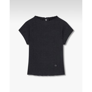 [보브] 메탈 로고 보트넥 티셔츠