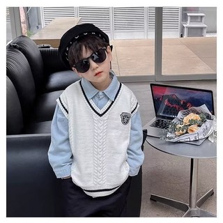 소소키즈 남아 브이넥 니트 조끼