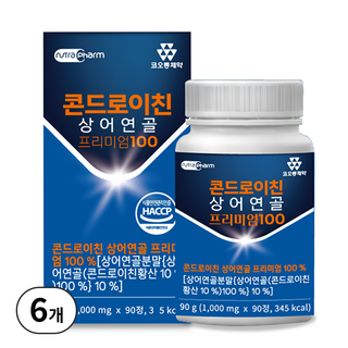 코오롱제약 콘드로이친 상어연골 프리미엄 100 90정 6개 상품 이미지