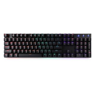 앱코 HACKER 한영 이중사출 키캡 레인보우 LED 게이밍 기계식 키보드 청축, black, k640(국내a/s)
