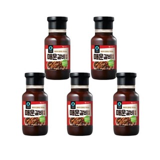 청정원 매운갈비양념 화끈한맛, 280g, 5개