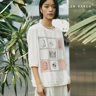 헬렌카렌 25SS 컷트지 그래픽 블라우스 4종세트