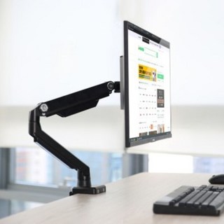 셀프밸런스 싱글 모니터암 각도조절 높이조절 LG 삼성 스마트 모니터거치대, 1개