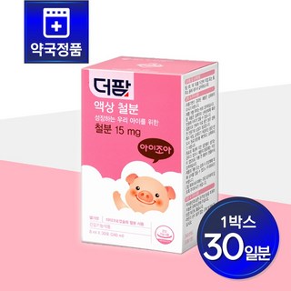 [약국정품] 더팜 액상 철분 30포 1개월분 딸기맛 철분 스틱포, 1개, 240ml