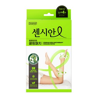 동국제약 센시안 다리붓기 힐링테라피 쿨링패치 20매 힐링패치, 20매입, 1개