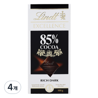 린트 엑설런스 85% 코코아 다크 초콜릿, 4개, 100g