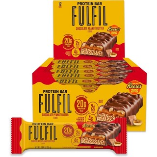 풀필 초콜릿 땅콩버터 단백질바 20g 12개입