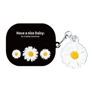데이지라벨 버즈 시리즈 하드 케이스 키링 세트, 데이지라벨-004, 버즈3/버즈3프로(공용)