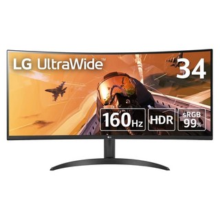 [Amazon.co.jp 한정] LG 게이밍 모니터 UltraGear 34WP60C-B 34 인치21:9 곡면 울트라 와이드(3440×1440)VA160Hz1ms MBRHDRFreeSync PremiumHDMI×2 DisplayPort×1, 01 틸트 스탠드