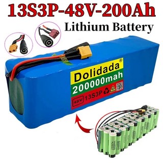 전기 자전거 스쿠터용 리튬 이온 배터리 강화 BMS 54.6V 48V 200Ah 13S3P, [03] 54.6V 2A charger, 1개