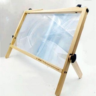 노트북 화면 확대기 접이식 태블릿 브래킷 스크린 모니터 돋보, 우드